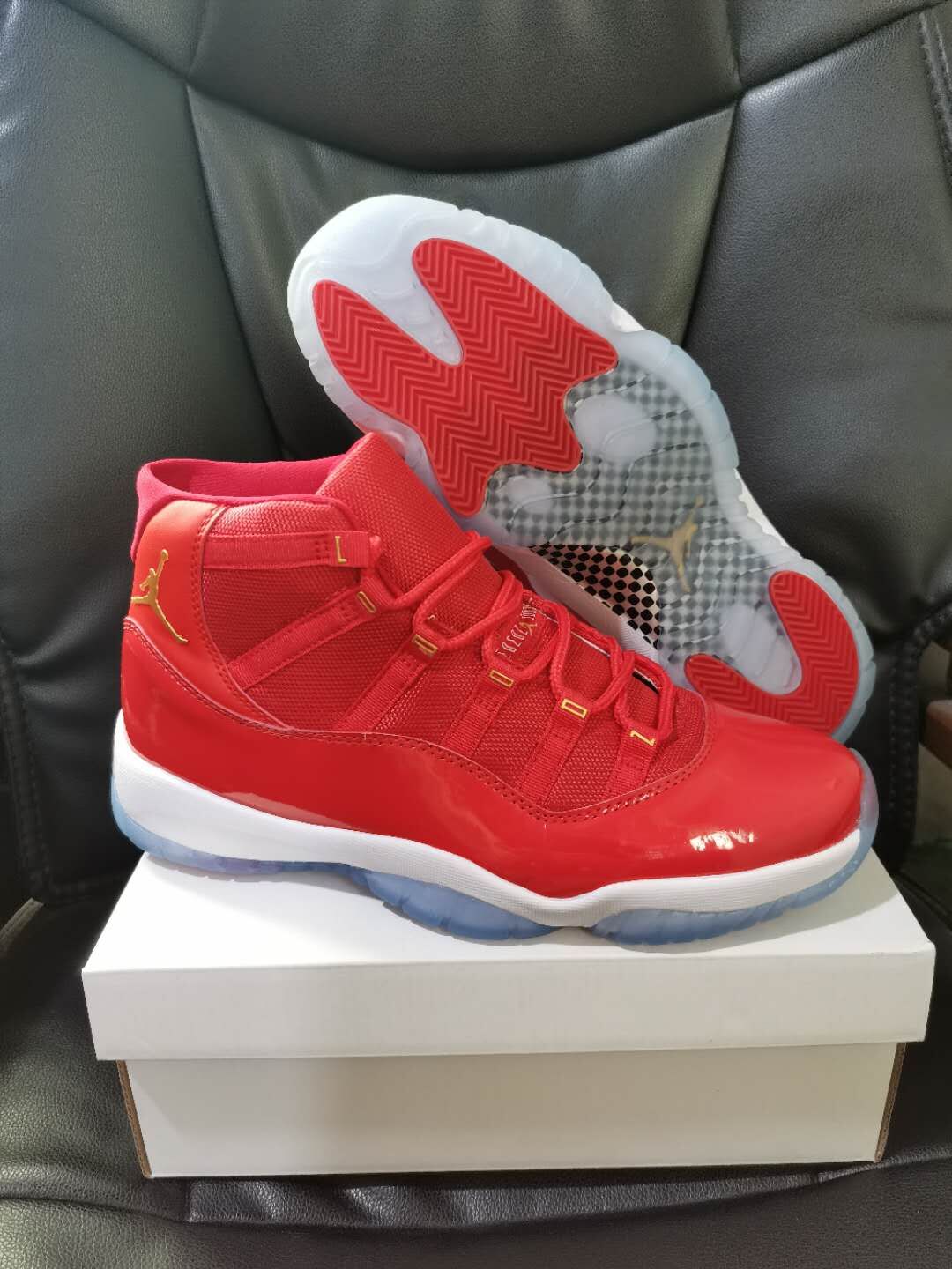 2020 Air Jordan 11 Hot Red White Shoes